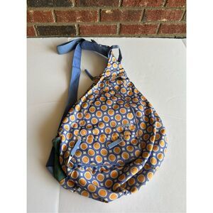 JanSport 1 strap crossbody backpack 25x14" purple yellow